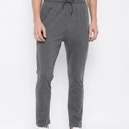 Adobe Men Charcoal Grey Solid Track Pants-picture-11
