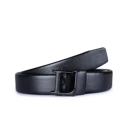 Kastner Men Black Solid L Buckle Belt-image-83