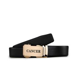 Kastner Men Black Solid Cancer Buckle Belt-image-62