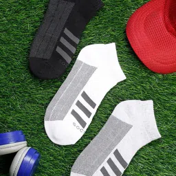 MUTAQINOTI Men Pack of 3 Assorted Calf Length Antimicrobial Socks-image-63