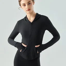 JC Collection Lightweight Hooded Crop Sporty Jacket-image-39