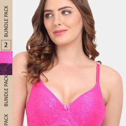 Amour Secret Floral Underwired Pushup Bra-5