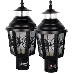 BENE Black 2 Pieces Waterproof & Rustproof Outdoor Lamps-picture-27