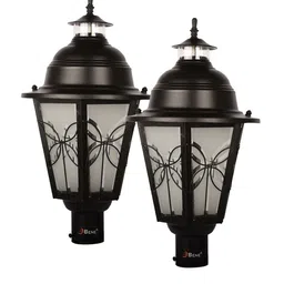 BENE Lily Black 2 Pieces Textured Abstract Shaped Outdoor Lamps-image-5