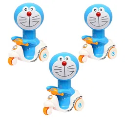 OPINA Kids Pack Of 3 Press To Go Inertial Cute Doraemon Scooter Toys-41