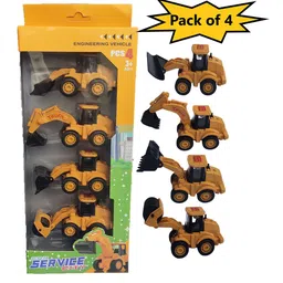 OPINA Kids Pack Of 4 Construction Vehicles-31