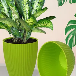 Kuber Industries Green 6 Pieces Indoor Planters-image-48