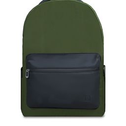CARRIALL Unisex Olive Green & Blue Backpack-image-26