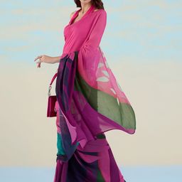 navyasa by liva cascades Printed Liva Saree-picture-23