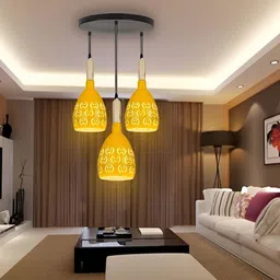 KINIS Yellow & Black Aluminium Ceiling Lamp-image-9
