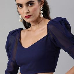 SCORPIUS Sweetheart Neck Puff Sleeve Crop Top-image-88