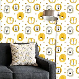 ArtzFolio Printed UV-Resistant Anti-Bacterial Lion Cub Peel & Stick Wallpaper-image-88