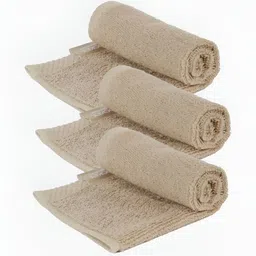 Jockey Beige 3 Pieces 500 GSM Ultrasoft and Durable Terry Cotton Hand Towels-18