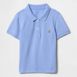 GAP Kids Boys Polo Collar Pure Cotton T-Shirt-image-47