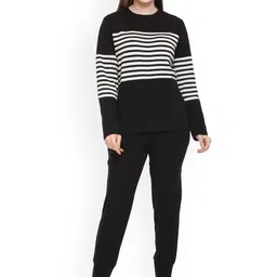 BeriBlu Striped Round Neck Top With Trouser-picture-12