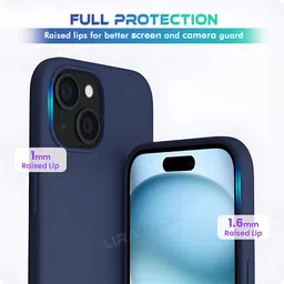 LIRAMARK Solid Printed iPhone 15 Plus Back Case Mobile Accessories image 5