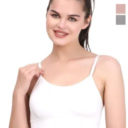 UNDER 1000 Pack Of 3 Dry Fit Full Coverage Lightly Padded Cotton T-shirt Bra-image-48