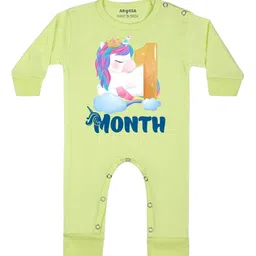 Arvesa Infants Printed Round Neck Bodysuits-image-93