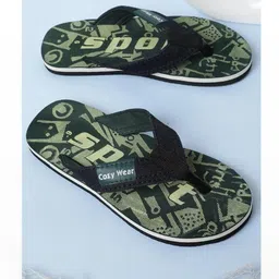 Cozy Wear Men Green Flip Flops-picture-28
