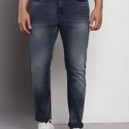 Calvin Klein Men Mid-Rise Dark Shade Light Fade Clean Look Stretchable Jeans-image-66