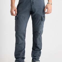 FREAKINS Men Straight Fit Clean Look Cotton Cargo Jeans-picture-43