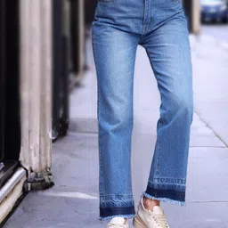 STYLECAST X KASSUALLY Women Mid-Rise Light Fade Wide Leg Jeans-image-50