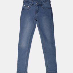 V-Mart Teen Girls Light Fade Clean Look Mid-Rise Cotton Classic Jeans-image-64