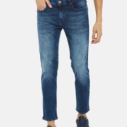 People Men Blue Skinny Fit Light Fade Jeans-image-102