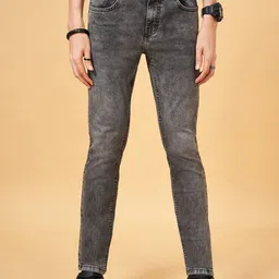 SF JEANS by Pantaloons Men Skinny Fit Clean Look Heavy Fade Jeans-image-82
