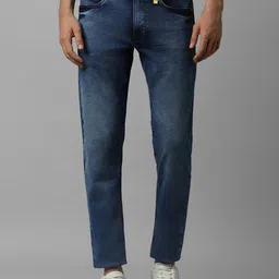 Allen Solly Men Skinny Fit Mid-Rise Heavy Fade Dark Shade Clean Look Stretchable Jeans-image-48