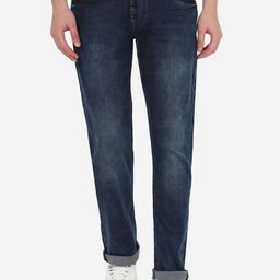 JADE BLUE Men Blue Mid-Rise Slim Fit Light Fade Stretch Jeans-image-110