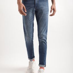 LINDBERGH Men Slim Fit Light Fade Clean Look Cotton Jeans-image-83