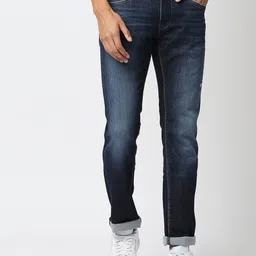 Pepe Jeans Men Blue Slim Fit Light Fade Stretchable Jeans-picture-24