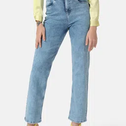 Kazo Women High-Rise Light Fade Jeans-image-65