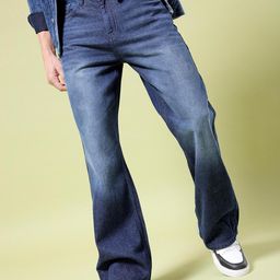 The Indian Garage Co Men Bootcut Heavy Fade Mid Rise Cotton Jeans-image-33