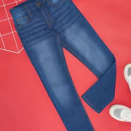 Pantaloons Junior Boys Slim Fit Low Distress Heavy Fade Jeans-picture-25