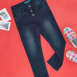 YU by Pantaloons Girls Mid-Rise Heavy Fade Jeans-image-8