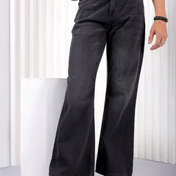 The Indian Garage Co Men Bootcut Light Fade Pure Cotton Jeans-picture-17