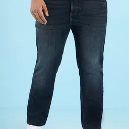Big Hello - The Plus Life Men Low Distress Light Fade Jeans-picture-25