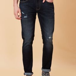 Being Human Men Slim Fit Low Distress Light Fade Jeans-picture-29