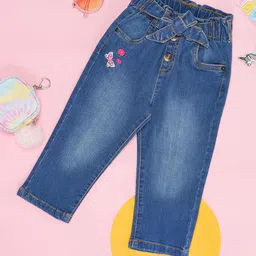 Pantaloons Baby Girls Clean Look Light Fade Stretchable Jeans-picture-11
