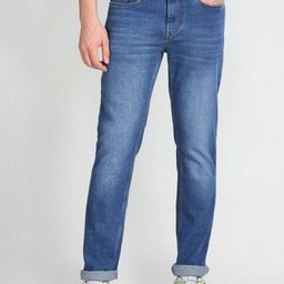 Flying Machine Men Straight Fit Low Rise Light Fade Jeans-image-55
