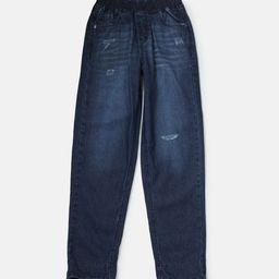 Gini and Jony Boys Blue Low Distress Light Fade Jeans-image-41