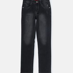 Gini and Jony Boys Blue Low Distress Light Fade Jeans-image-87