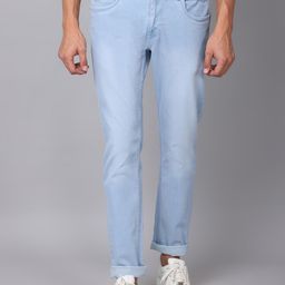 Cantabil Men Cotton Light Fade Jeans-picture-3