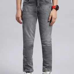 Monte Carlo Boys Clean Look Slim Fit Heavy Fade Stretchable Jeans-picture-2