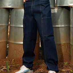 Campus Sutra Men Smart Wide Leg Clean Look Stretchable Jeans-image-23