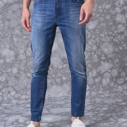 Campus Sutra Men Smart Slim Fit Clean Look Heavy Fade Stretchable Jeans-image-40