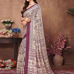 ODETTE Warli Khadi Saree-image-68