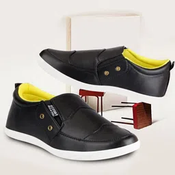 FAUSTO Men Black PU Espadrilles-image-31
